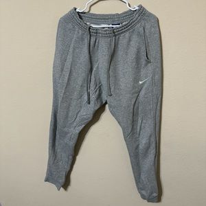Nike grey sweatpants with adjustable waist